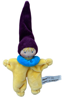 Kabouter geel blauw paars