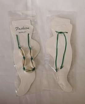 Enkelbandje schelp, groen