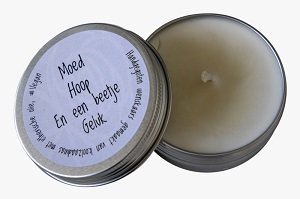 Kaars, moed hoop en een beetje geluk