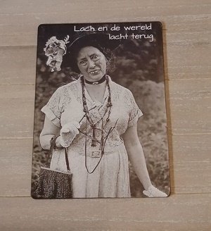 Bordje, lach en de wereld lacht terug