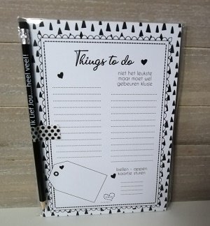 Things to do notitieblok