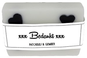 Bedankt, luxe zeep met hartjes