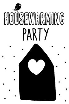 Uitnodiging, housewarming party