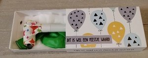 Dit is wel een feestje waard, cadeaudoosje