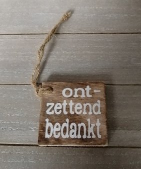 Hanger, ontzettend bedankt
