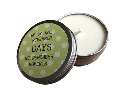 We do not remember days, we remember moments, kaars