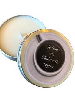 Kaars, je bent een thuiswerktopper