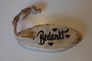 Bedankt, boomdschijfje