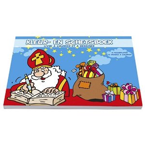 Kleur-en schetsboek Sinterklaas