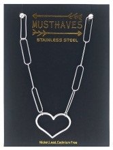 Ketting rvs met hart