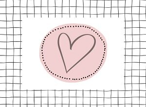 Goed gevulde brievenbusdoosje "love"