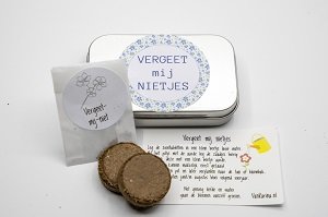 Zadendoosje, vergeet mij nietjes