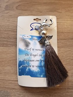Wens engel met grijze kwast