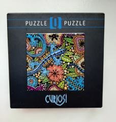 Art colour puzzel "hagedis"
