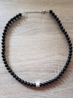 Herenketting van natuursteen Onyx