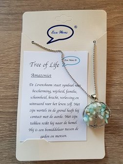 Tree of Life ketting Amazoniet