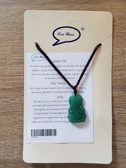 Guan Yin ketting natuursteen Jade