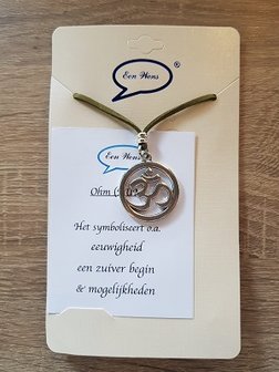 Veter ketting Ohm (AUM) groen