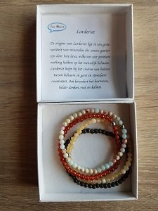 Set van vier damesarmbanden Larderiet 4mm