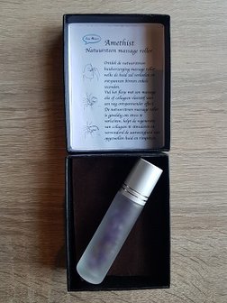 Massage roller natuursteen Amethist