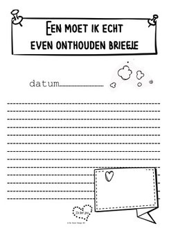 Notitieblok, even onthouden briefje