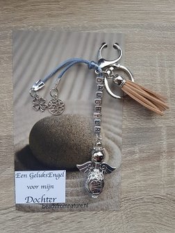 Geluksengel voor mijn dochter (taupe)