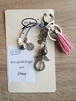 Geluksengel voor oma (roze)