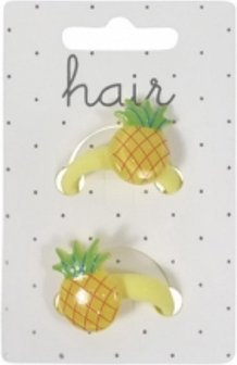 Set haarelastiekjes, ananas