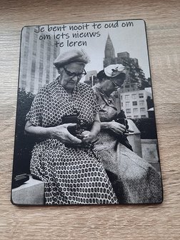 Bordje, je bent nooit te oude om iets nieuws te leren
