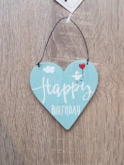 Ophang bordje: Happy Birthday