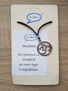 Veter ketting Ohm (AUM) zwart