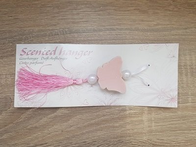 Zeep hanger met kwast (vlinder)