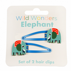 Set Wild Wonders olifant haarspelden 