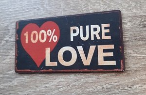 Magneet 100% pure love