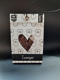 Thee in een kaartje, zwanger
