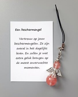 Beschermengel van natuursteen Calciet