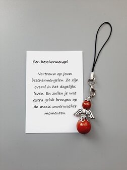 Beschermengel van natuursteen Rode Jaspis