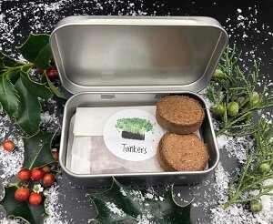 Zadendoosje &quot;Kerst groe(n)tjes&quot; tuinkers