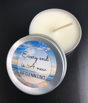 Kaars, every end is a new beginning