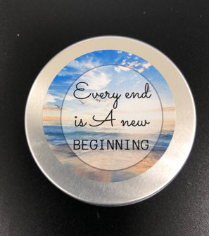 Kaars, every end is a new beginning
