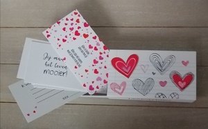Liefdesbriefjes in cadeaudoosje