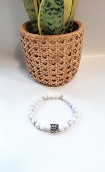 Heren armband Amerikaans Howliet met kraal hond
