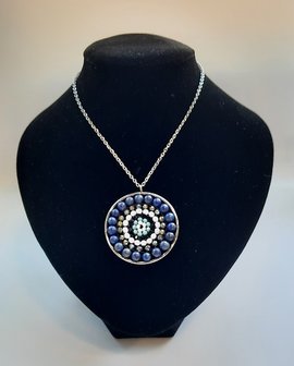 Mandala ketting met Lapis Lazuli natuursteen