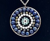 Mandala ketting met Lapis Lazuli natuursteen