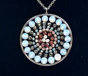 Mandala ketting met Opaliet natuursteen