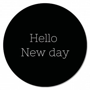 Muismat "hello new day"
