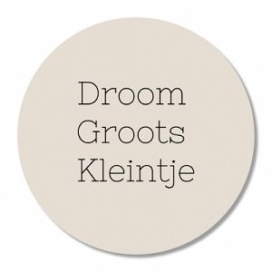 Muurcirkel "droom groots kleintje"