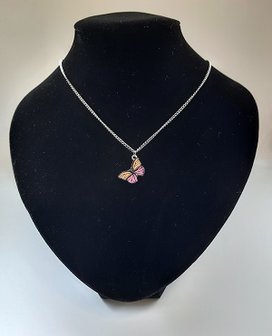 Ketting vlinder "make a wish"