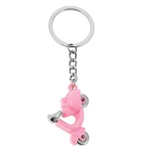 Sleutelhanger roze, scooter