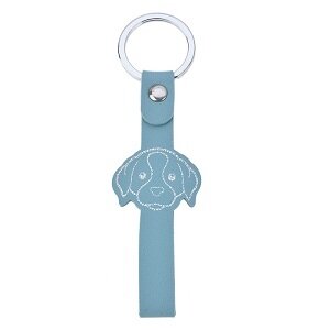 Sleutelhanger hond, blauw